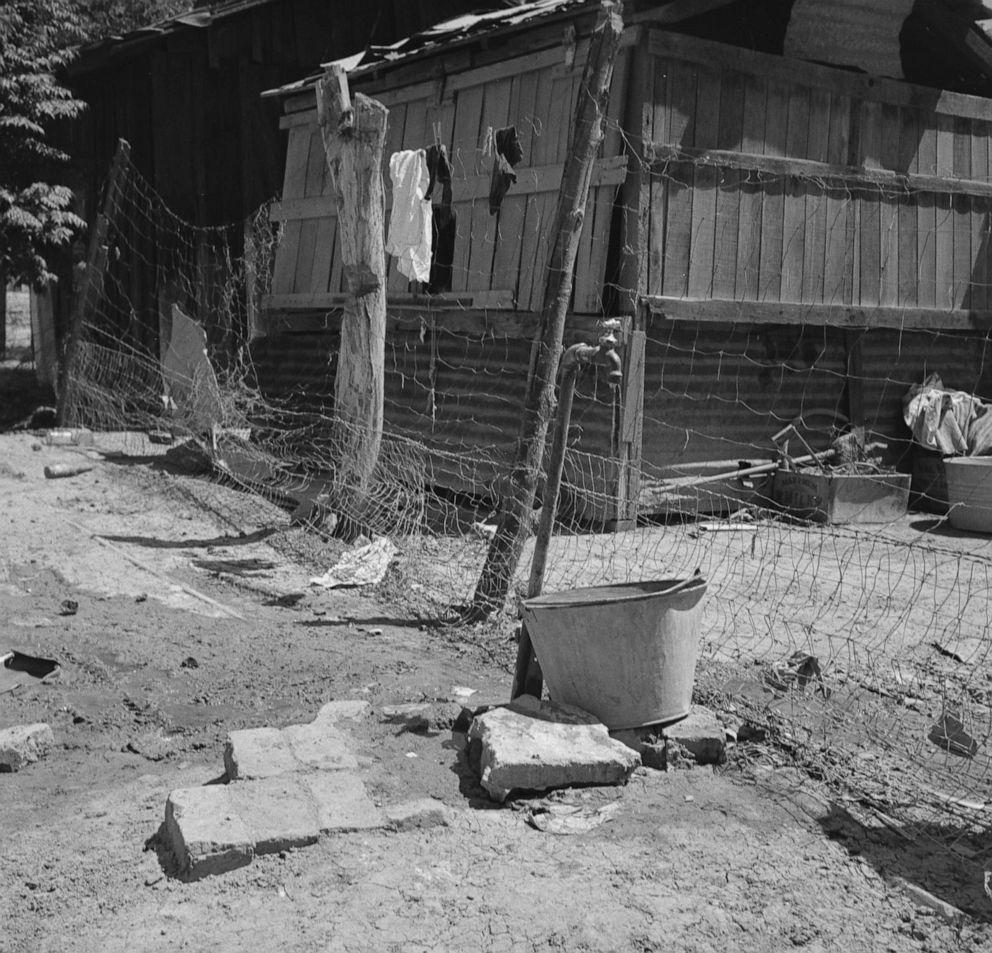 PHOTO: Home of a Mexican field worker in Brawley, Calif., in 1935.
