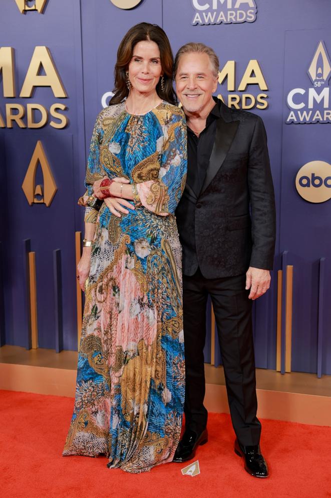 PHOTO: Kelley Phleger and Don Johnson attend The 58th Annual CMA Awards on Nov. 20, 2024 in Nashville, Tenn.