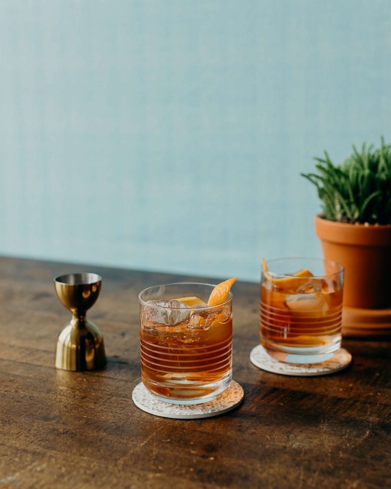 PHOTO: The Ancho Old Fashioned is one of the signature Don Julio cocktails created by mixologist Charles Joly for the post-Academy Awards Governor's Ball. 