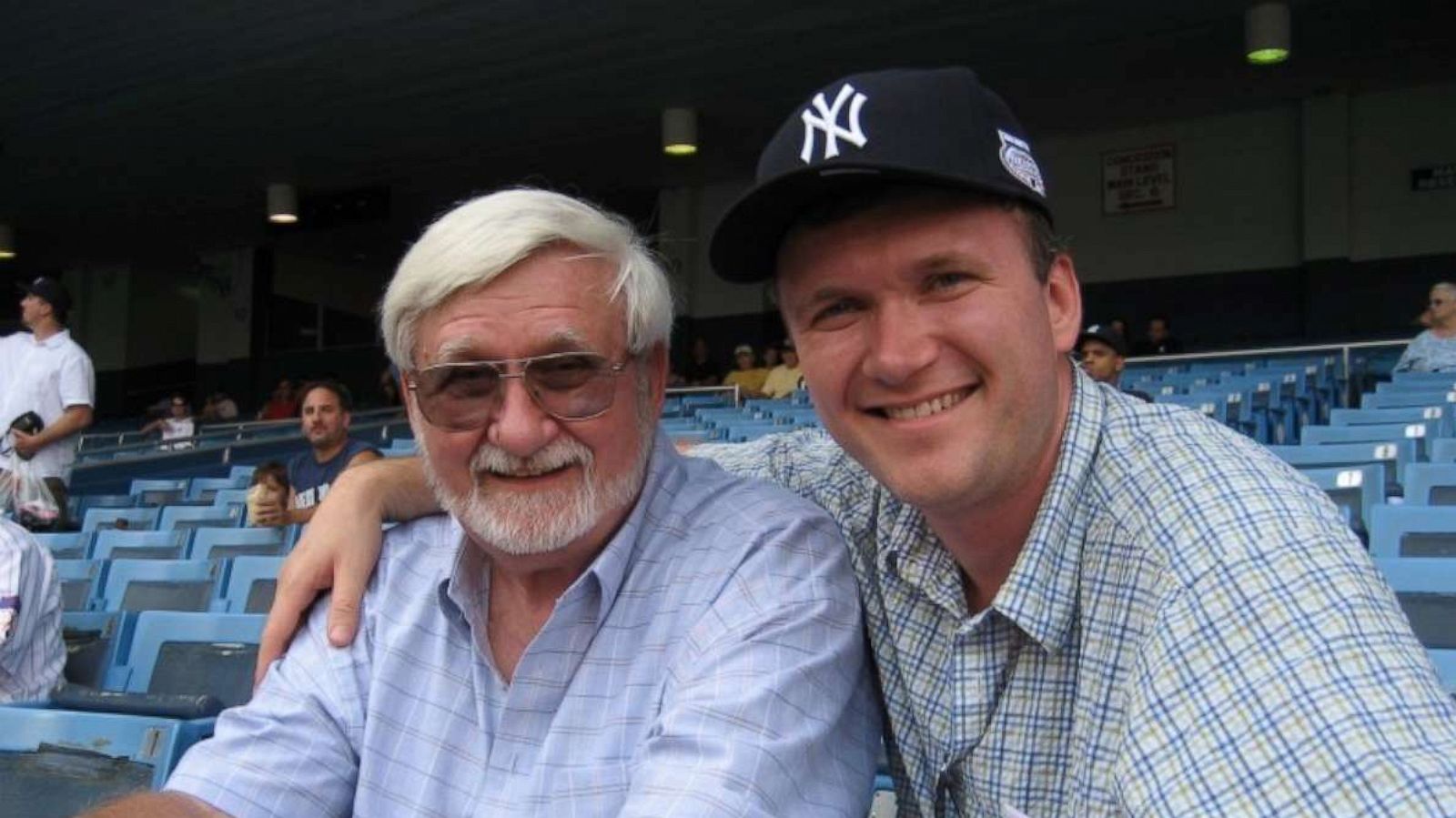 PHOTO: John Pijanowski poses with his father Donald John Pijanowski.