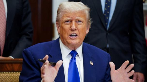President Donald Trump gestures on the day he signs an executive order on prescription drug pricing during a press conference in the Roosevelt Room at the White House in Washington, May 12, 2025. 