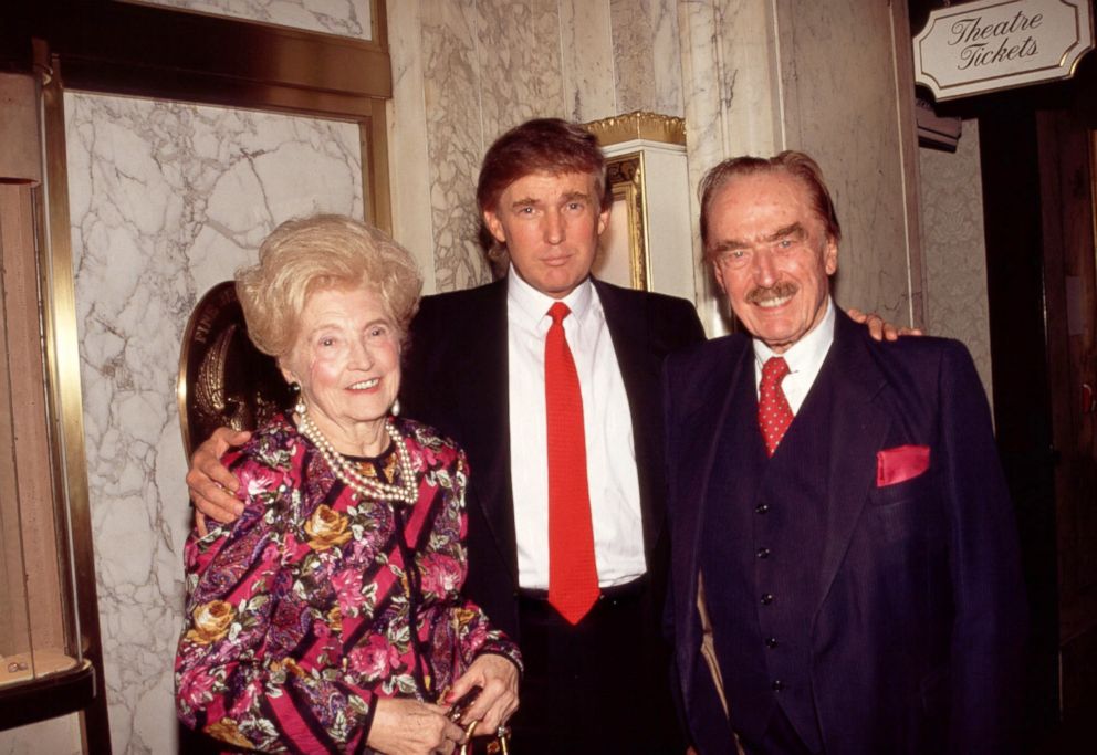 PHOTO: Donald Trump with his parents Mary and Fred Trump in 1994.