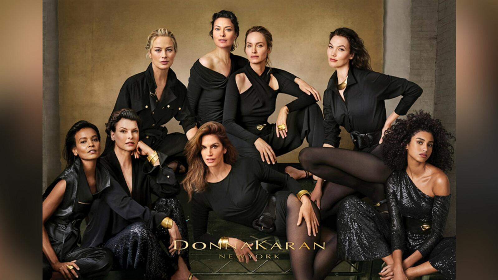 PHOTO: Cindy Crawford, Linda Evangelista, Amber Valletta, Shalom Harlow, Carolyn Murphy, Imaan Hammam, Karlie Kloss, and Liya Kebede come together for the first time to share inspiring tributes of Donna Karan's influence