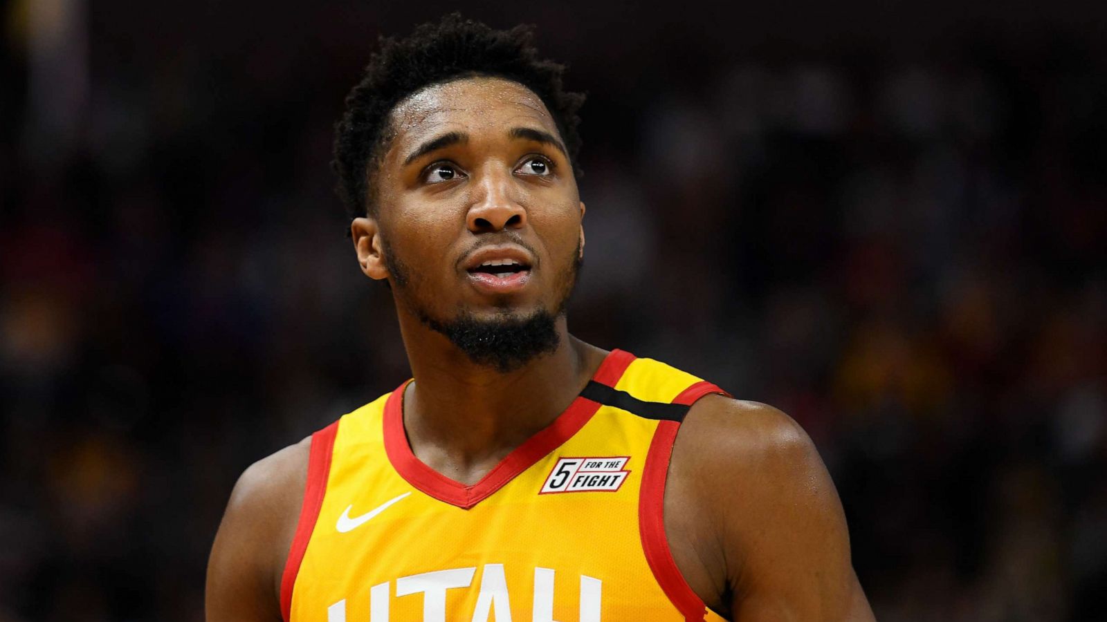 PHOTO: Donovan Mitchell of the Utah Jazz during a game against the Toronto Raptors at Vivint Smart Home Arena on March 9, 2020 in Salt Lake City, Utah.