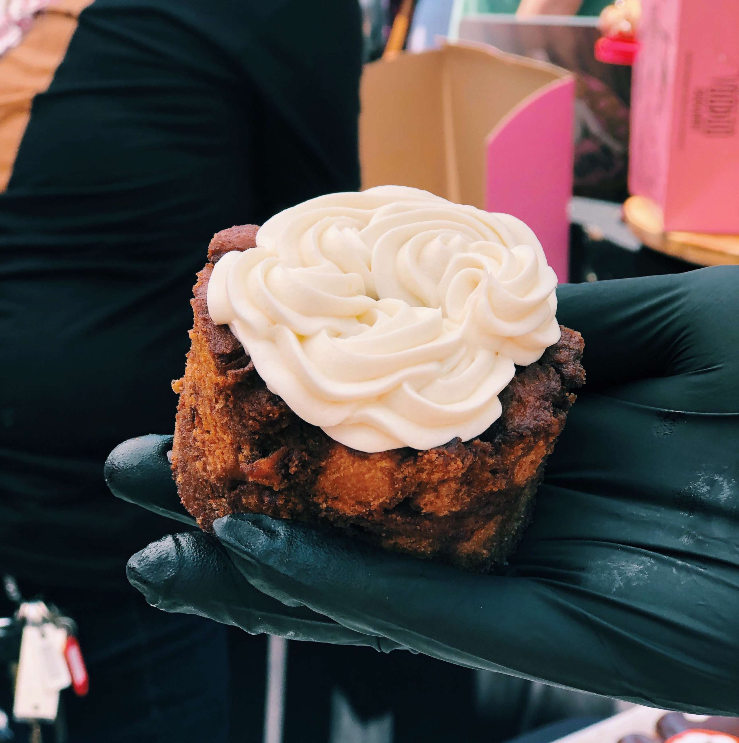 PHOTO:Bread Pudding by Voodoo Doughnut, June 8, 2019. 