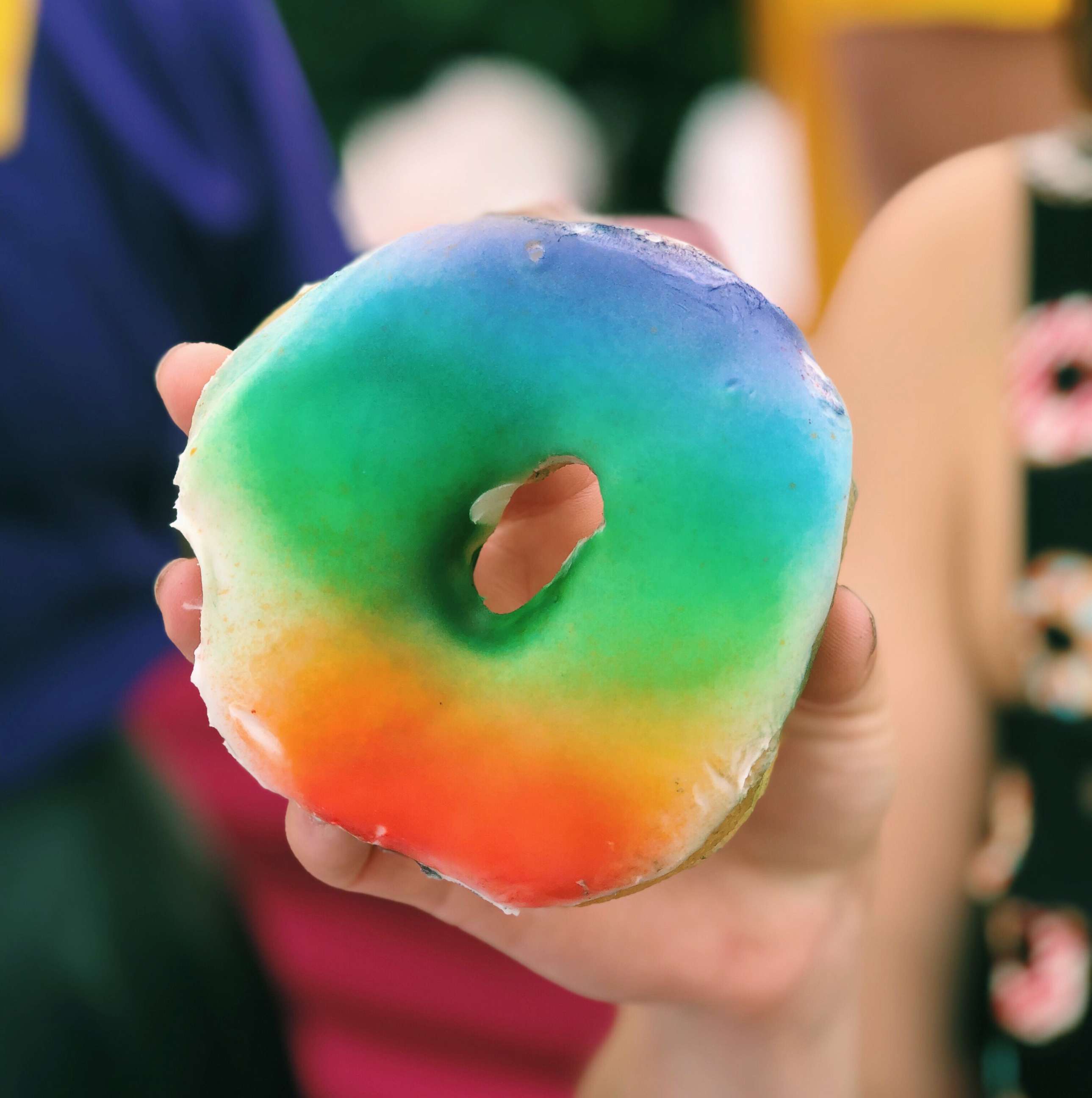 PHOTO: Rainbow Vanilla by DK's Donuts, June 8, 2019.