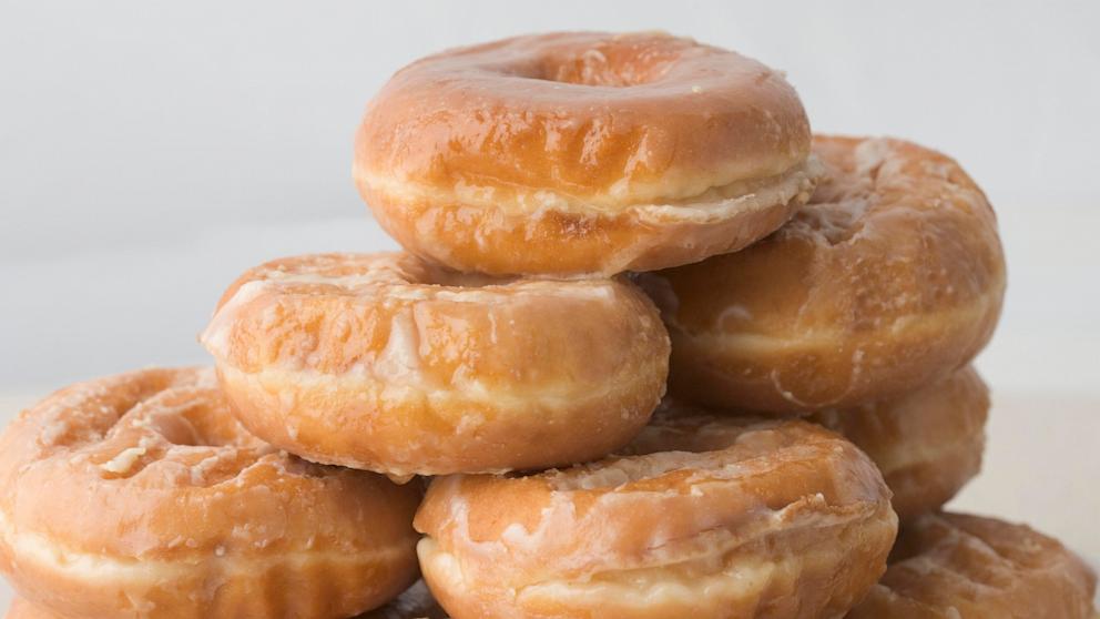 PHOTO: Donuts are seen on a plate in this undated stock photo.