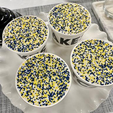PHOTO: Specialty "GMA" dot cakes.