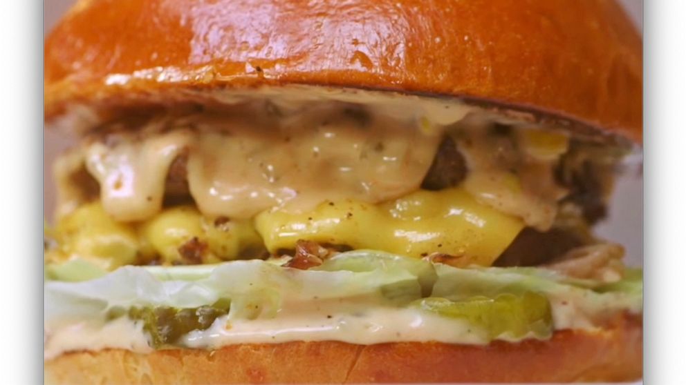 PHOTO: Alvin Cailan's Oklahoma double double smashburger.