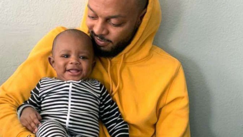 PHOTO: Dustin Young, 37, from California, with his nephew Kassius Harris in an undated handout photo.