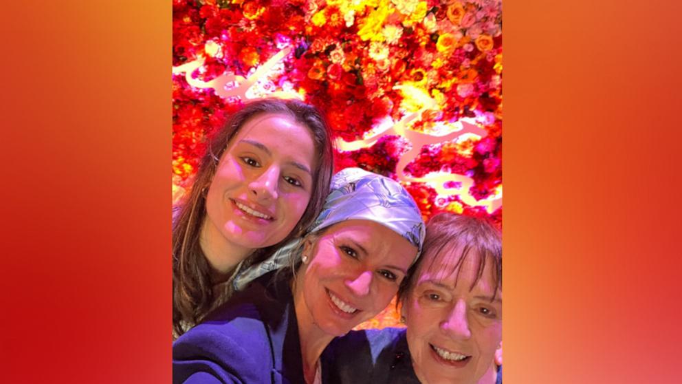 PHOTO: ABC News' Dr. Jennifer Ashton, center, poses with her daughter, Chloe Ashton, and her mother, Dorothy Garfein.