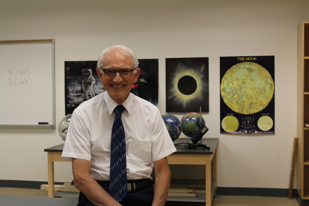 PHOTO: David Wright, Ph.D., has been a professor at Tidwater Community College for 45 years.