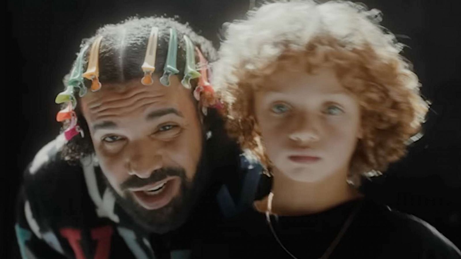 PHOTO: Drake and his son Adonis together in the music video for the song 8AM in Charlotte, directed by Zong Li.