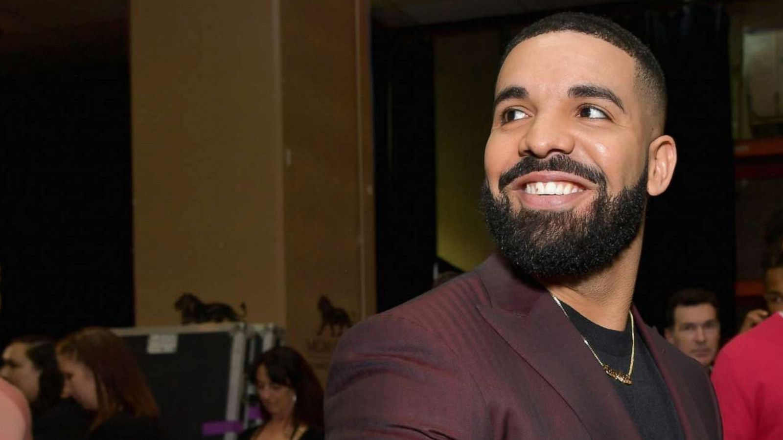 PHOTO: In this May 1, 2019, file photo, Drake is seen backstage during the 2019 Billboard Music Awards in Las Vegas.