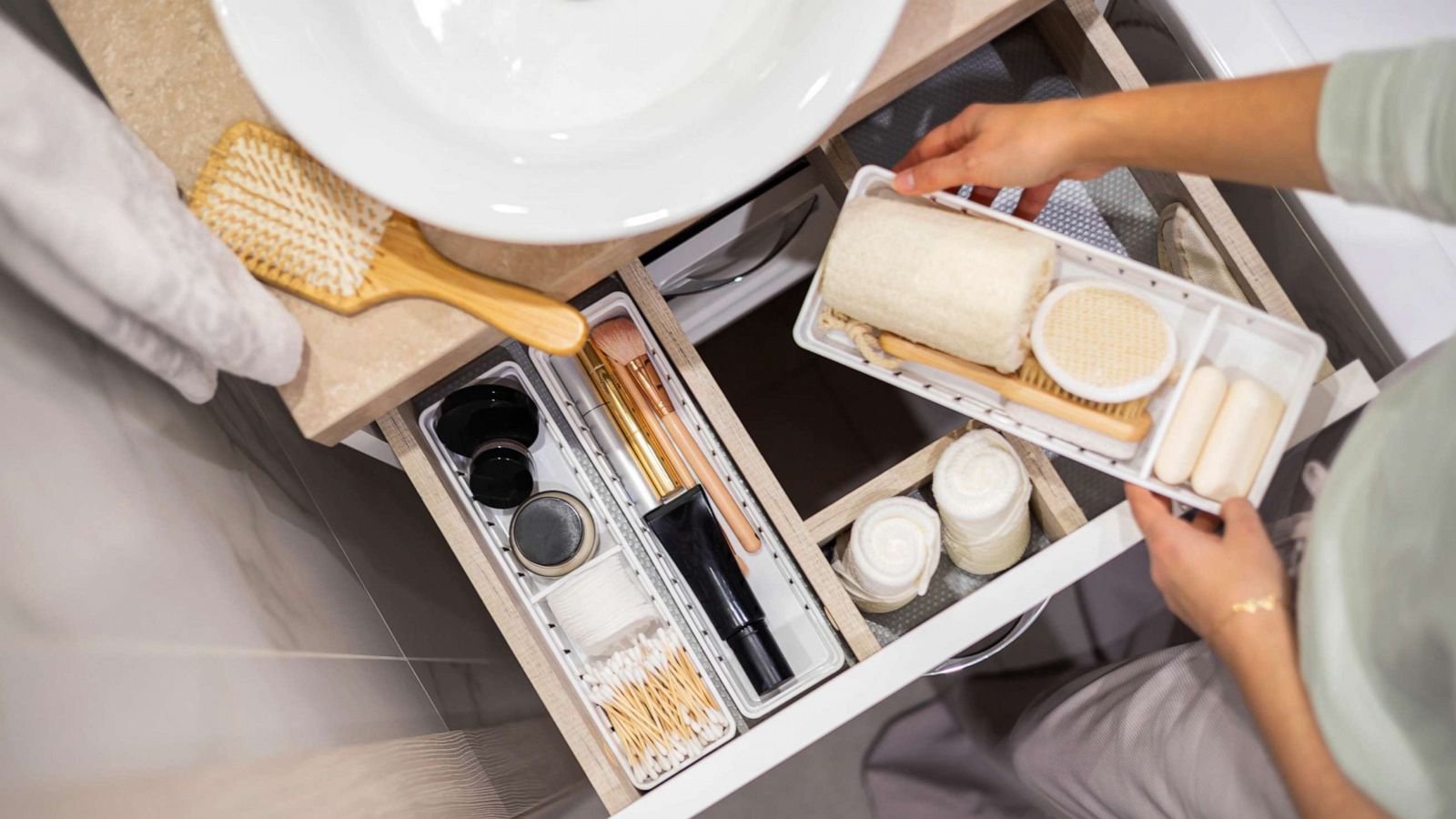 PHOTO: Stock photo of a drawer organizer.