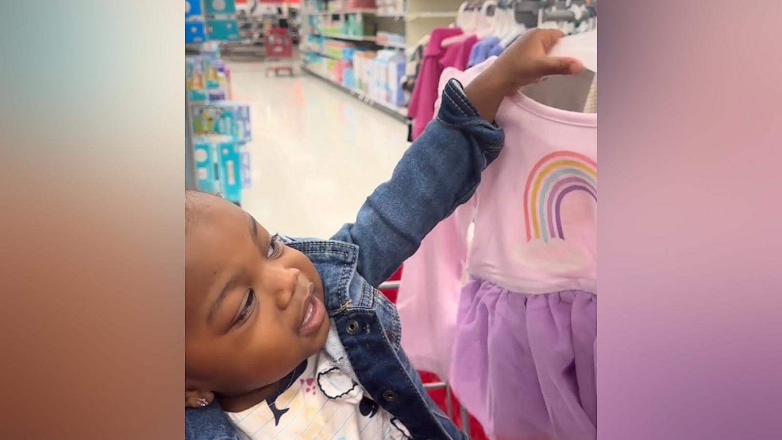 PHOTO: Siara Fuller shared a viral TikTok post of her 2-year-old daughter Zya selecting a dress while shopping at a Target store.