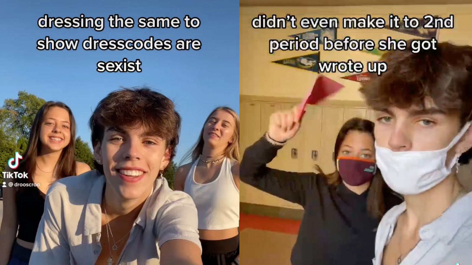 PHOTO: Drew Jarding, from Illinois, is using TikTok to prove his theory that dress codes are sexist.