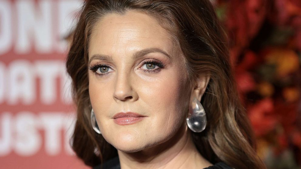 PHOTO: In this Sept. 29, 2022, file photo, Drew Barrymore attends the Clooney Foundation For Justice Inaugural Albie Awards in New York.