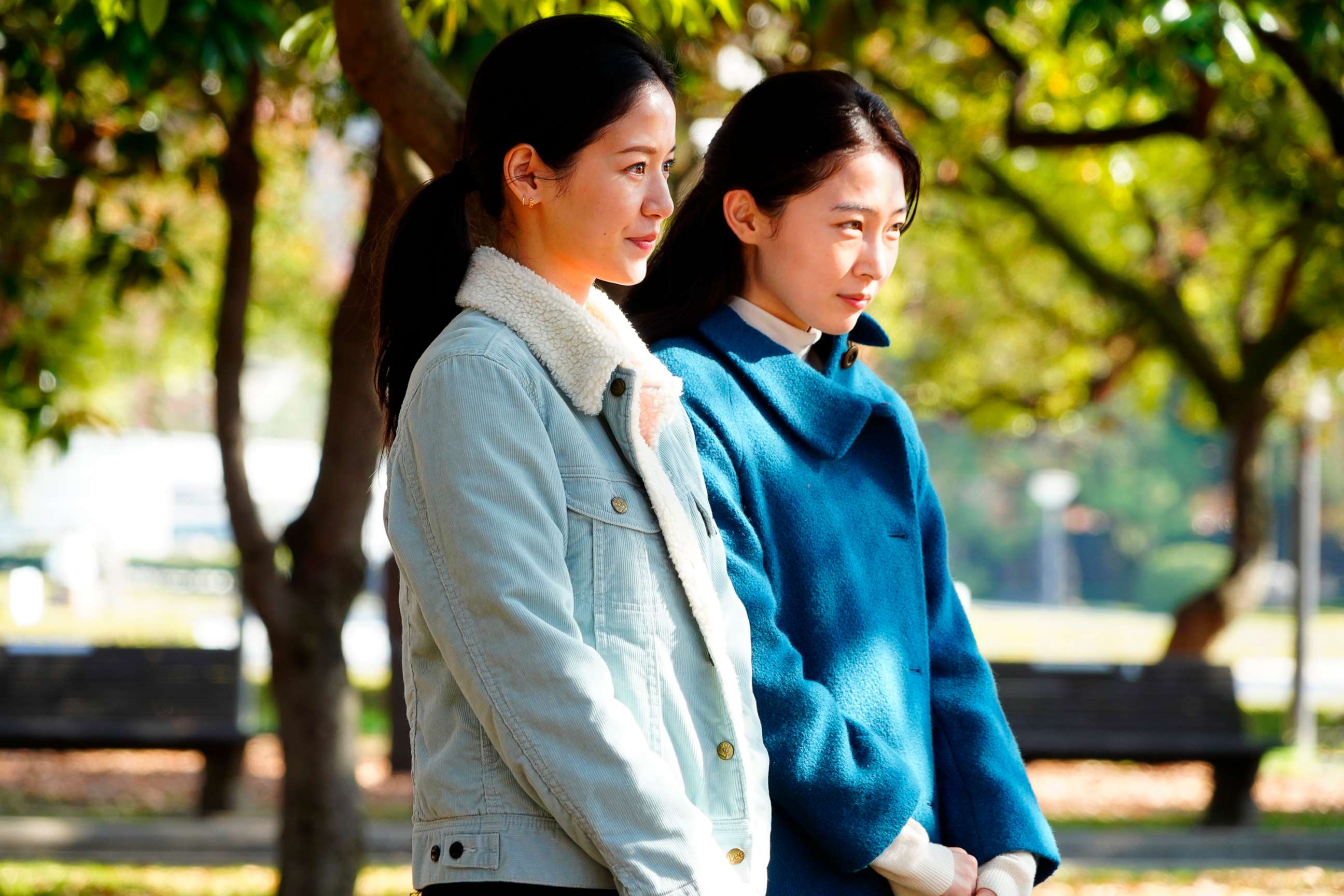 PHOTO: Sonia Yuan and Park Yurim in a scene from "Drive my Car."