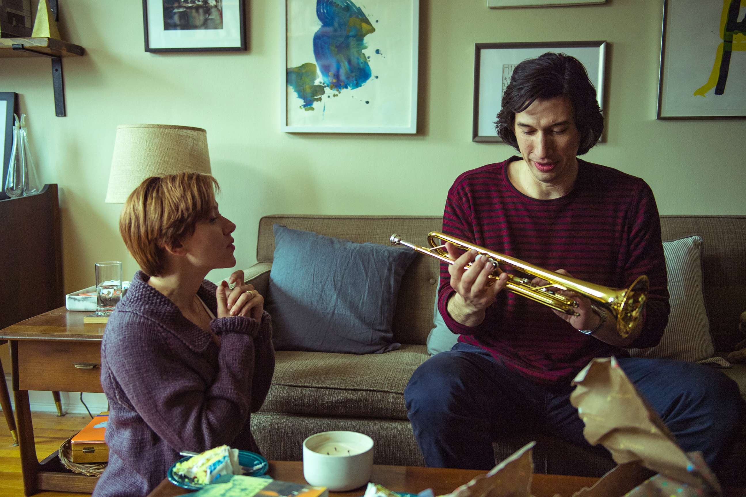PHOTO: Scarlett Johansson and Adam Driver in a scene from "Marriage Story."