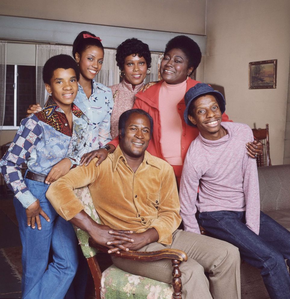 PHOTO: Portrait of the cast of the television show "Good Times," in Los Angeles, Sept. 29, 1977. 