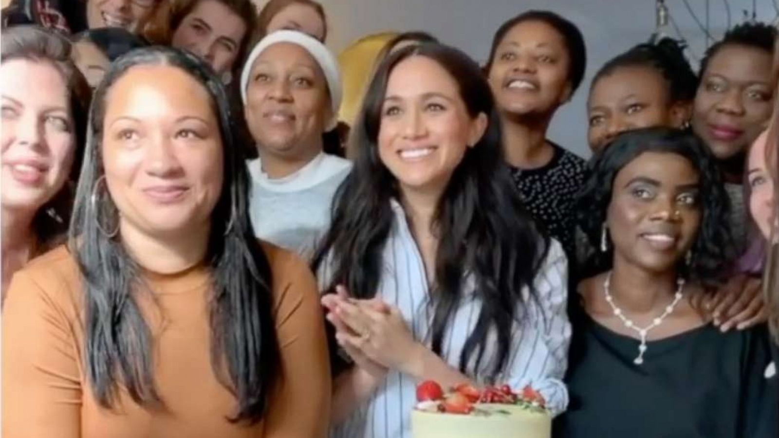 PHOTO: Meghan Markle visited the women of Luminary Bakery to celebrate the opening of a new store.