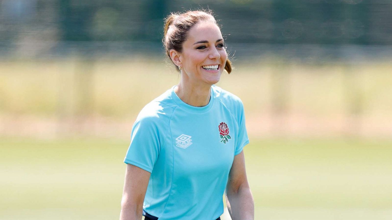 Princess Kate Gets Sporty With High Pony on the Rugby Pitch — Shop Navy  Joggers Like Hers