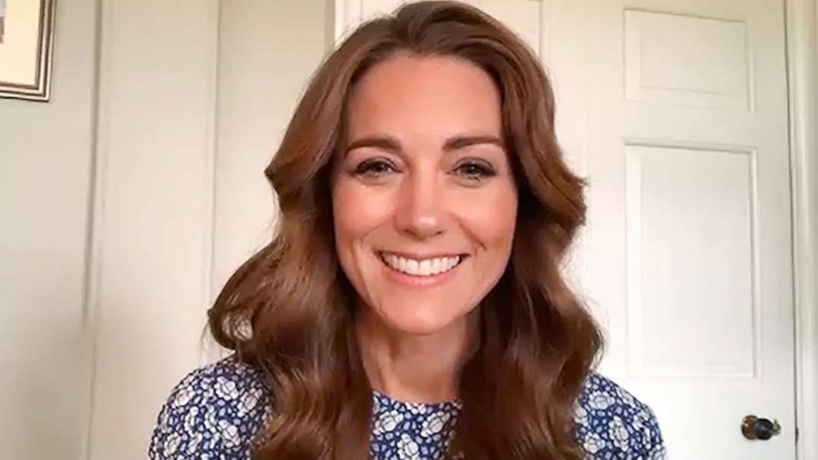 PHOTO: Duchess Kate speaks virtually to students during the Oak National Academy Assembly.