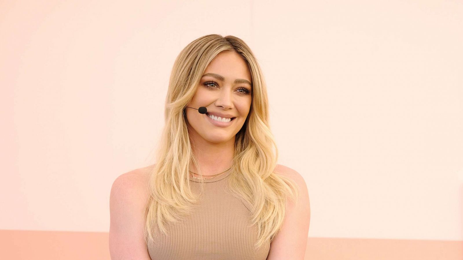 PHOTO: Hilary Duff speaks during #BlogHer20 Health at Rolling Greens Los Angeles on Feb. 1, 2020 in Los Angeles.