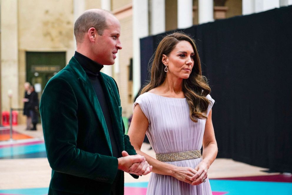 PHOTO: Britain's Prince William and Kate, Duchess of Cambridge attend the first ever Earthshot Prize Awards Ceremony at Alexandra Palace in London, Oct. 17, 2021.