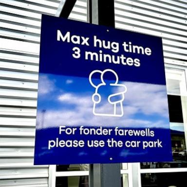 PHOTO: Dunedin Airport in New Zealand is introducing a three-minute “hug time” limit at the airport’s drop-off zone.