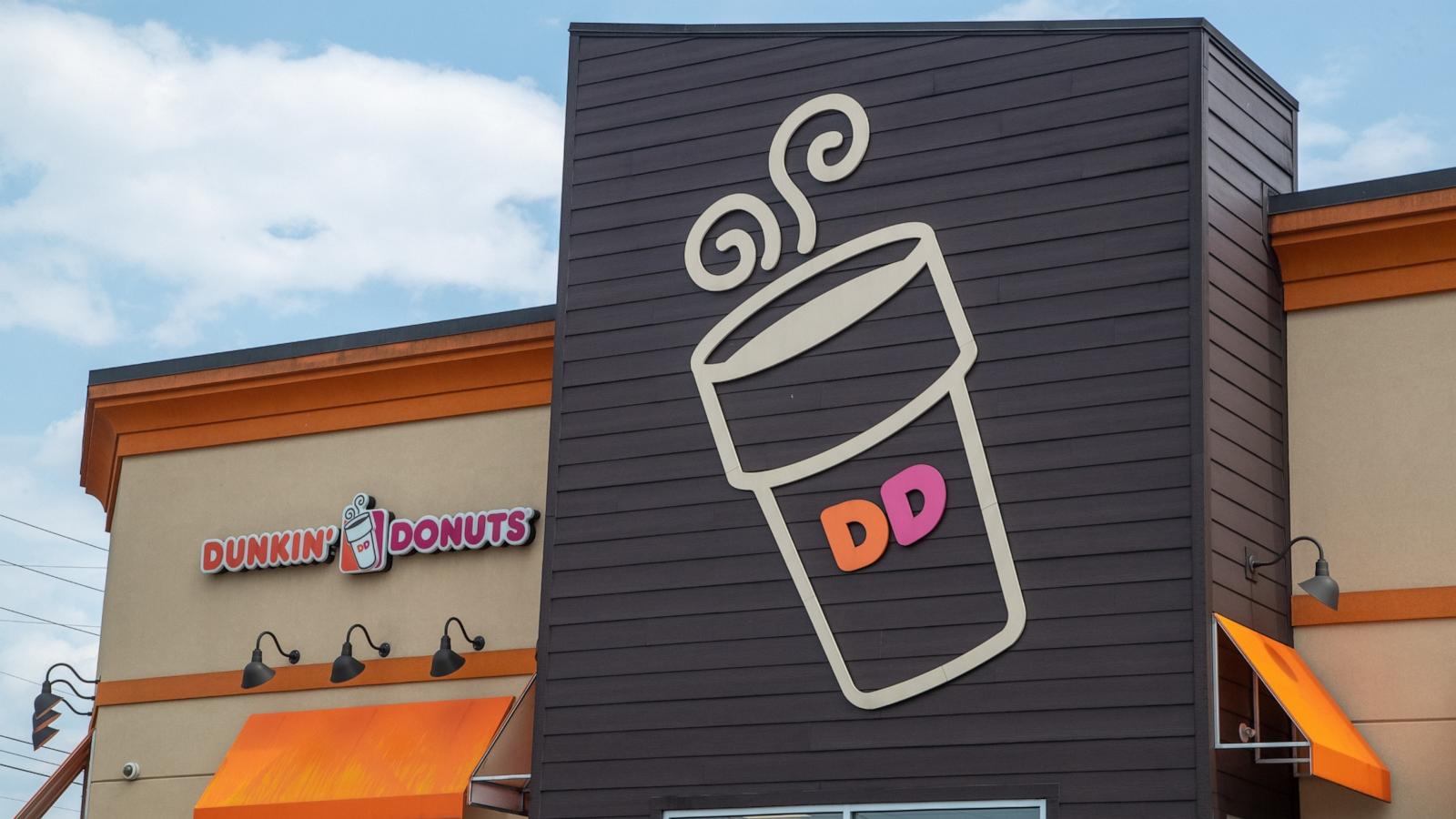 PHOTO: An exterior view of the Dunkin' Donuts restaurant in Muncy, Pennsylvania, June 10, 2023.