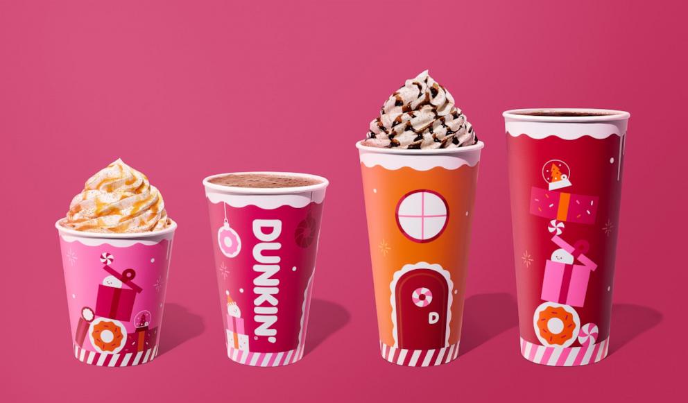 PHOTO: Dunkin's new holiday menu hits stores nationwide on Nov. 1.