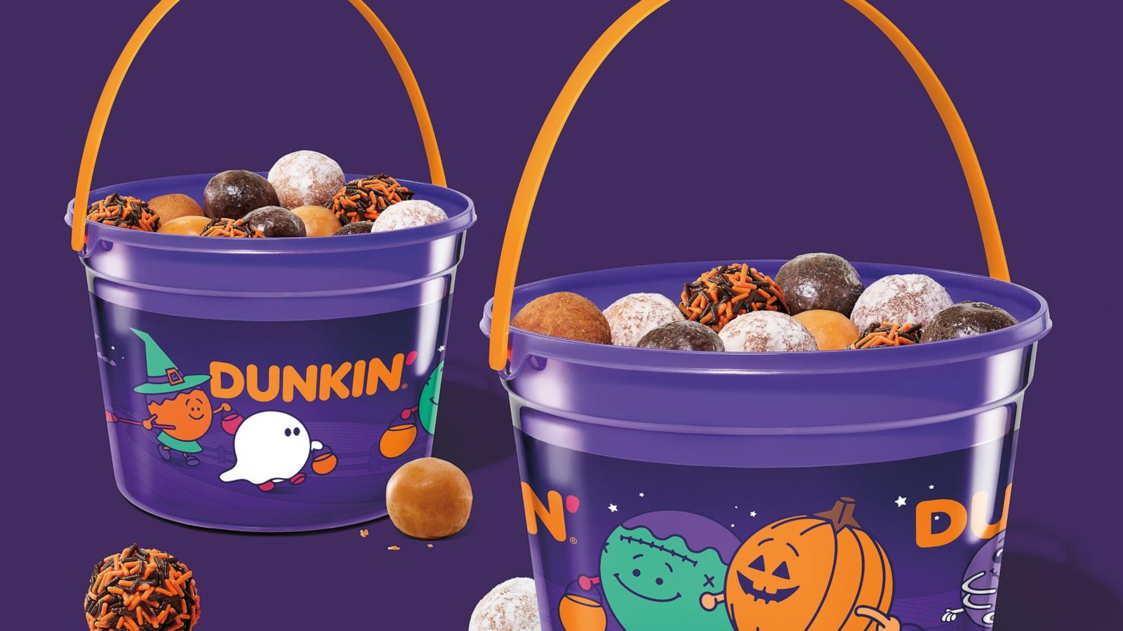 PHOTO: A new Halloween Munchkin' bucket at Dunkin'.