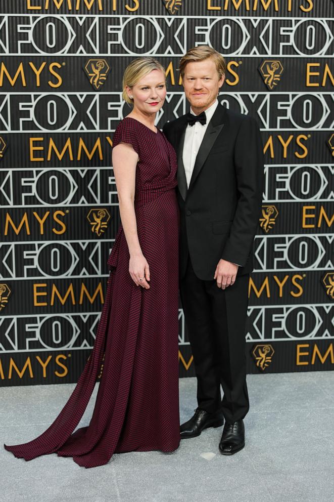 PHOTO: Kirsten Dunst and Jesse Plemons attend the 75th Primetime Emmy Awards at Peacock Theater, Jan. 15, 2024, in Los Angeles.