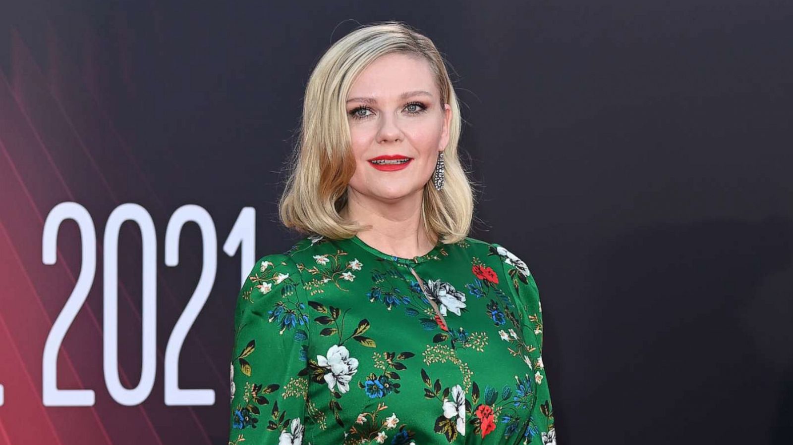 PHOTO: Kirsten Dunst attends "The Power Of The Dog" UK Premiere during the 65th BFI London Film Festival at The Royal Festival Hall on Oct. 11, 2021, in London.