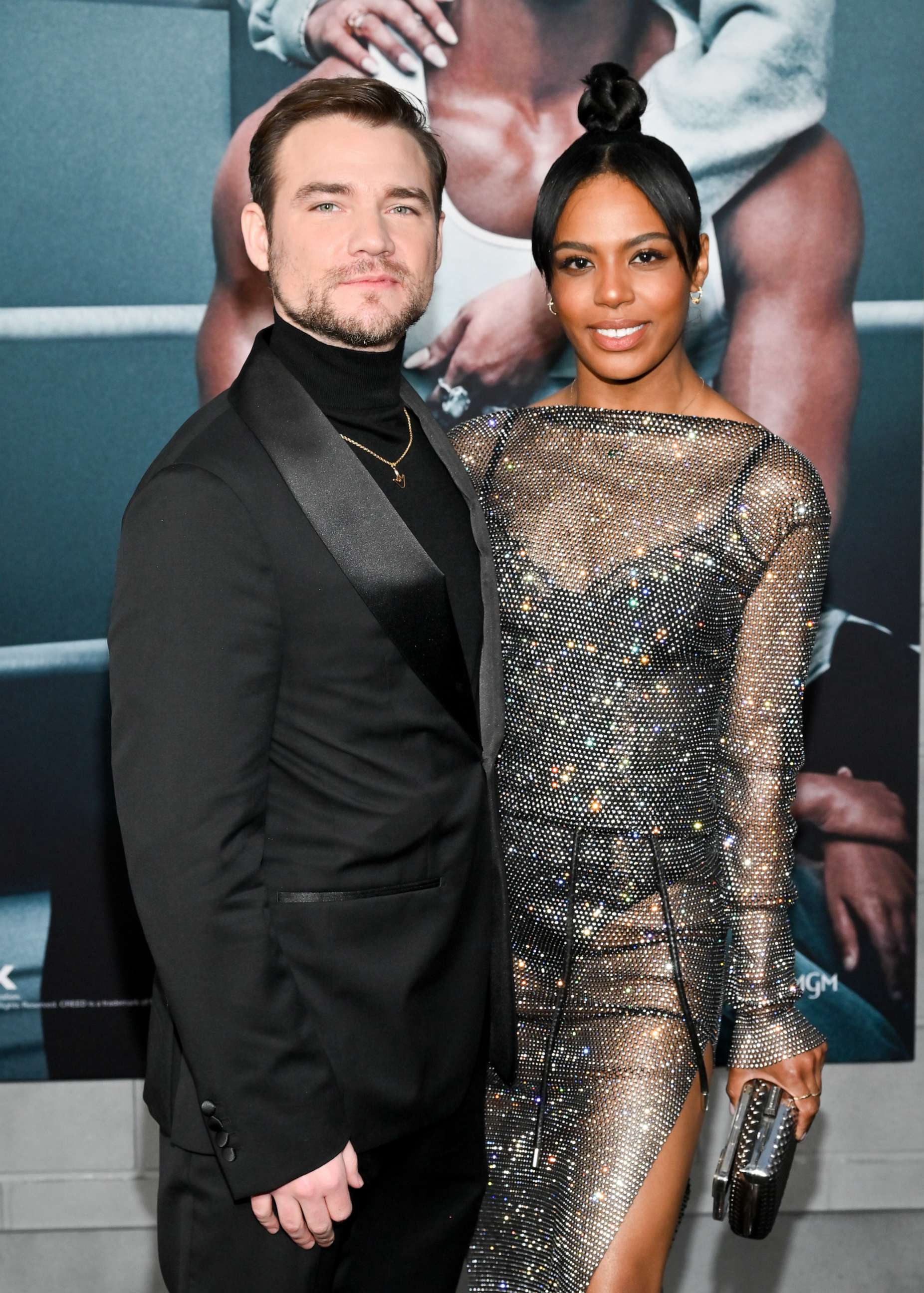 PHOTO: Daniel Durant and Britt Stewart at the premiere of "Creed III" held at TCL Chinese Theater on Feb. 27, 2023 in Los Angeles.