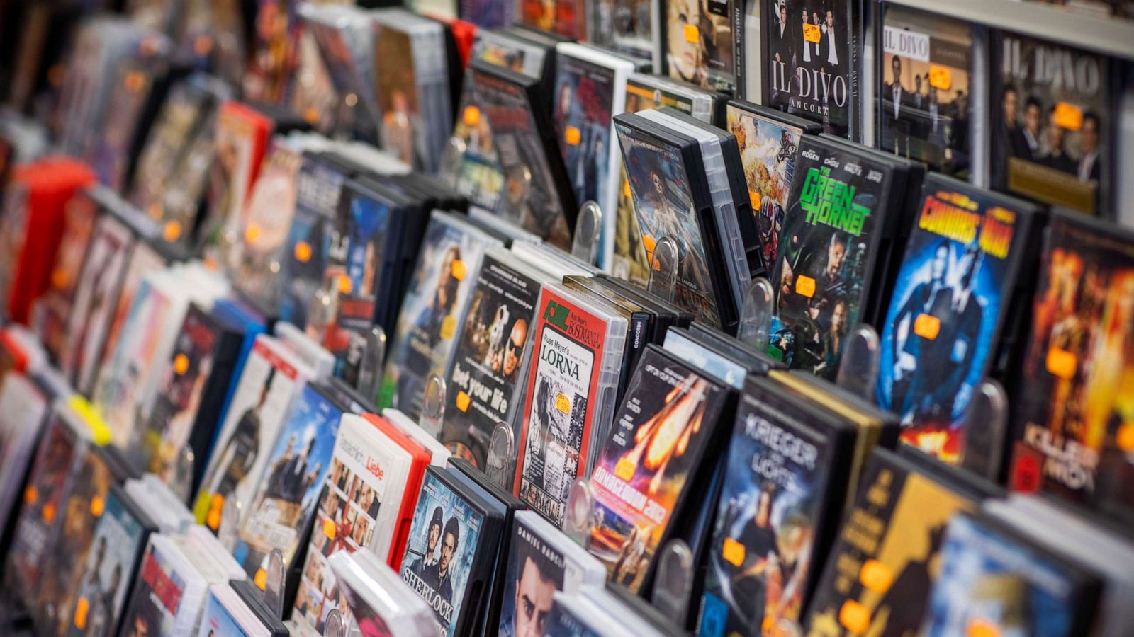 PHOTO: Thousands of film titles are available for rent on the shelves, Nov. 13, 2019.