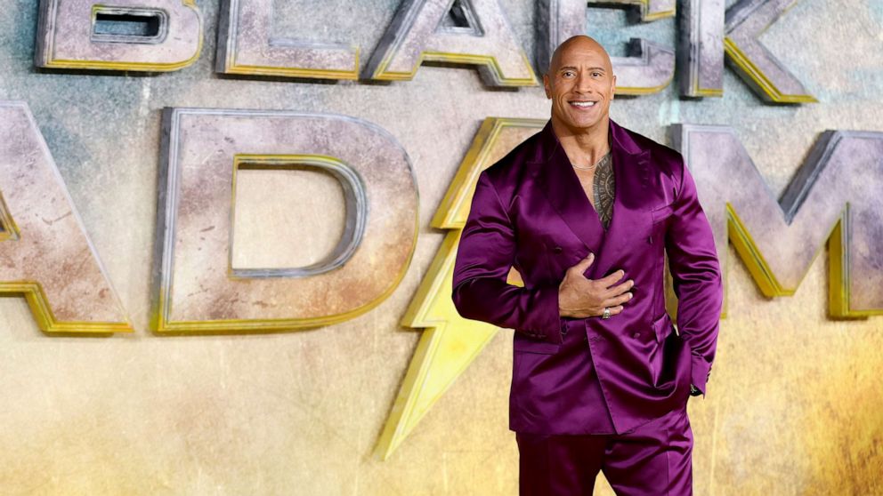 PHOTO: Dwayne Johnson attends the UK Premiere of "Black Adam" at Cineworld Leicester Square on Oct. 18, 2022 in London.