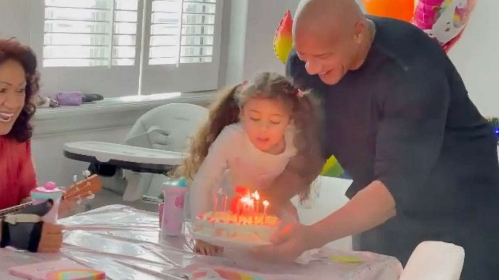 On Instagram, Dwayne 'The Rock' Johnson shared a short video hanging out  with his youngest daughter, 4-year-old Tiana. In the clip, Johnson…