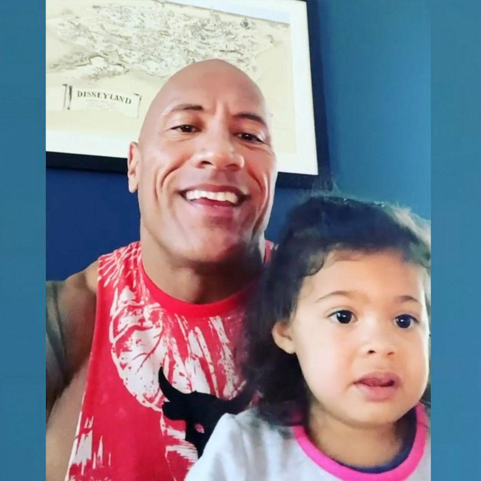 VIDEO: Dwayne Johnson sings 'You’re Welcome' while washing hands with daughter