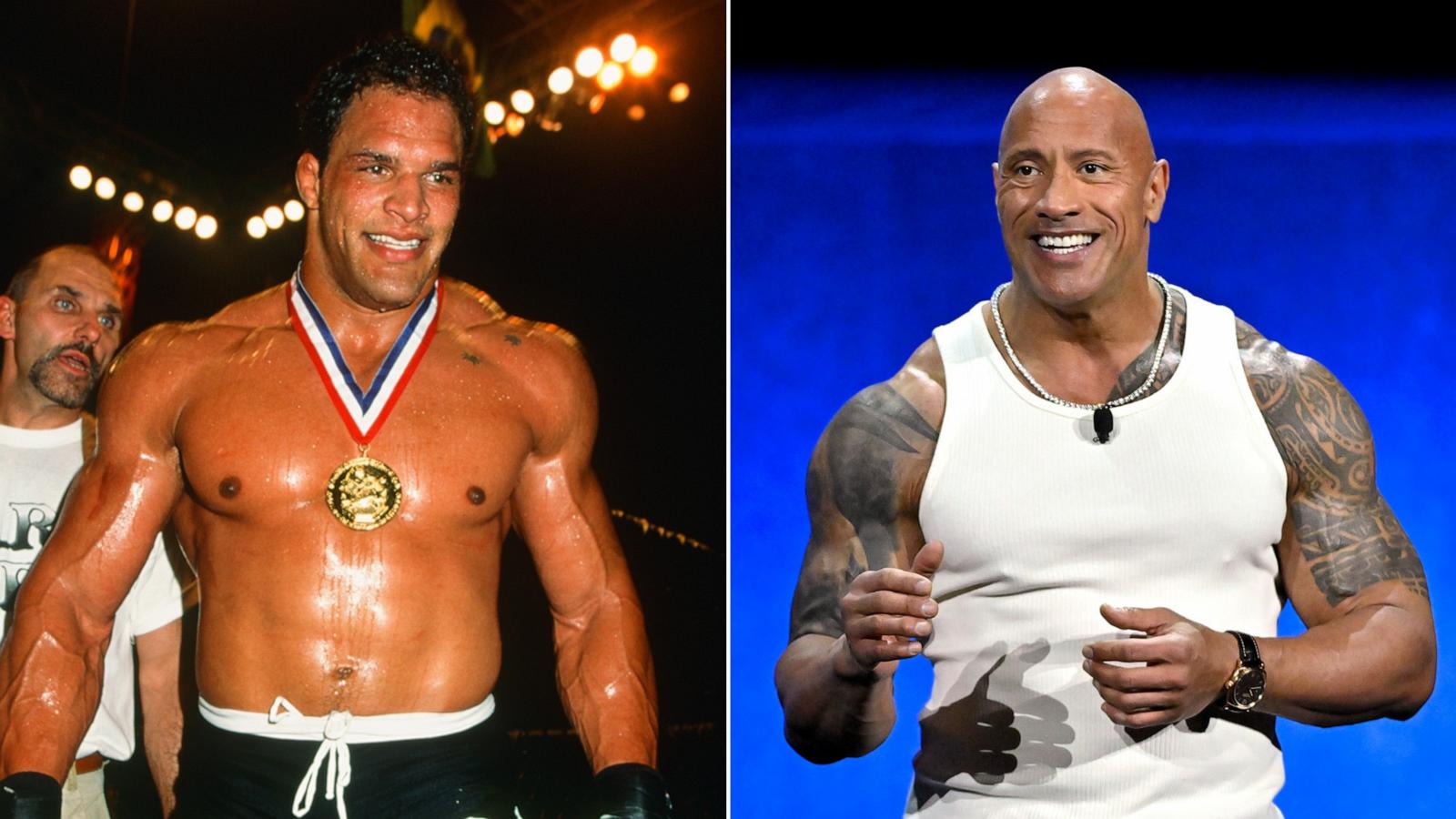 PHOTO: Mark Kerr, left, and Dwayne Johnson.