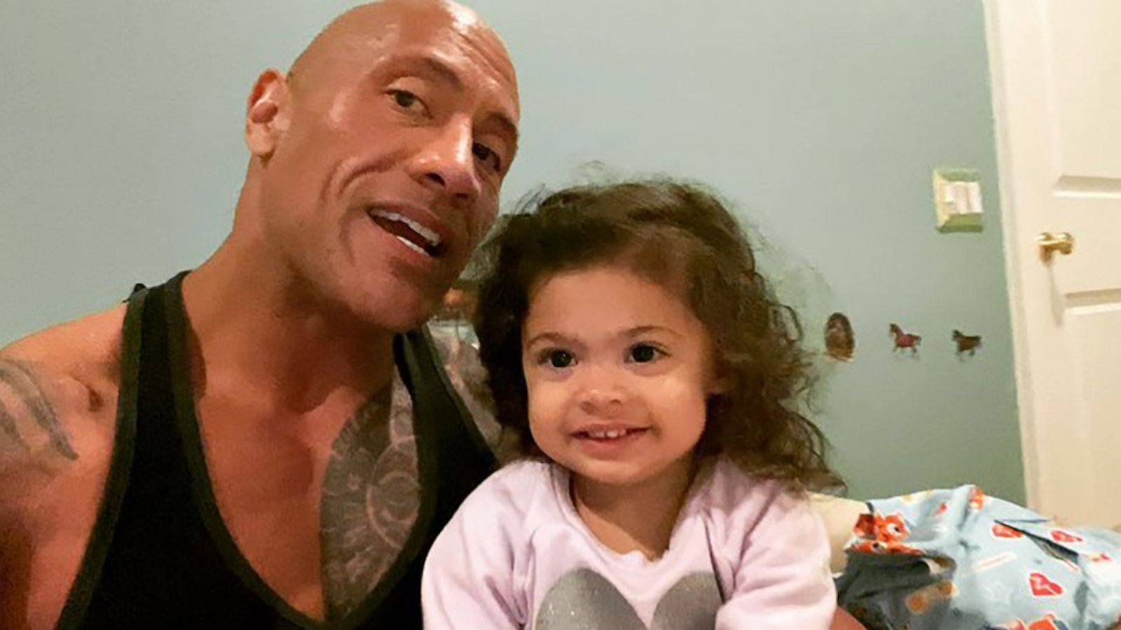 PHOTO: Dwayne Johnson posted a video singing to his 2-year-old daughter during their bedtime ritual.