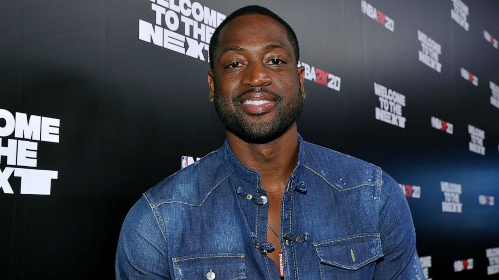 PHOTO: Dwyane Wade attends the NBA 2K20: Welcome to the Next, Sept. 5, 2019, in Los Angeles.