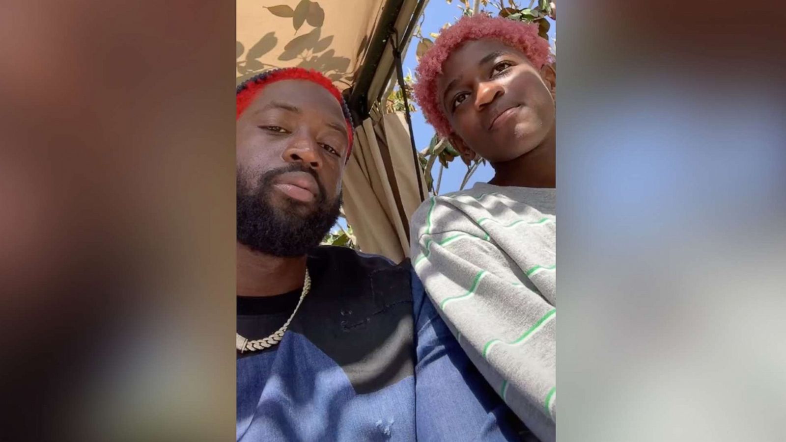 PHOTO: A still from a video posted to Dwyane Wade's TikTok account on May 24, 2020, shows the basketball player with his daughter, Zaya.