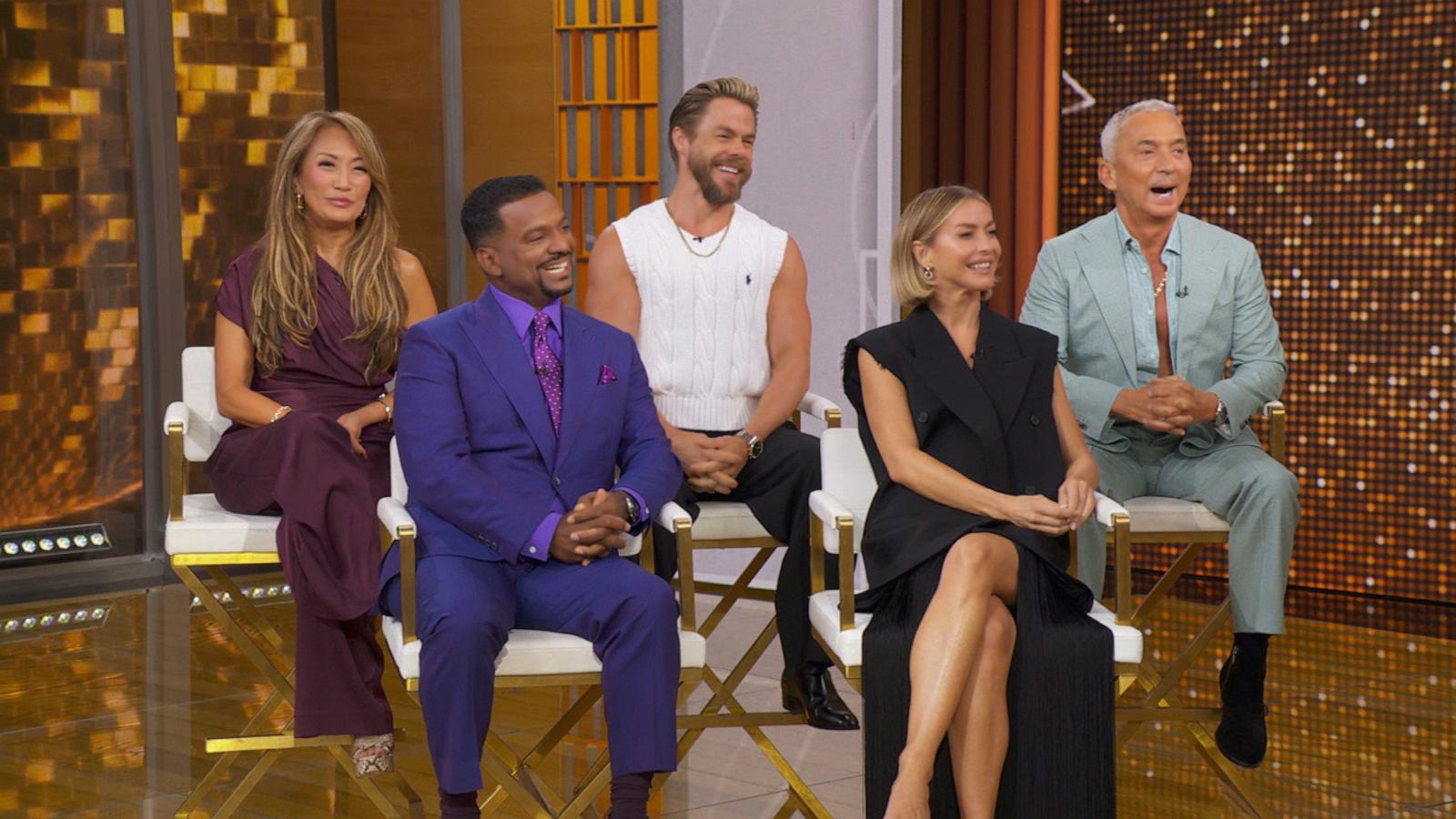PHOTO: Dancing With the Stars hosts and judges Carrie Ann Inaba, Bruno Tonioli, Derek Hough, Julianne Hough and Alfonso Ribeiro appear on Good Morning America, September 1, 2026.