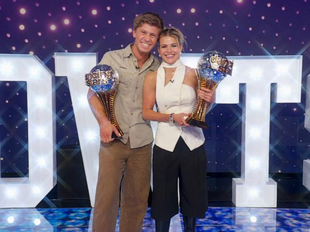 Robert Irwin, Witney Carson talk winning ‘Dancing with the Stars’ live on ‘GMA’