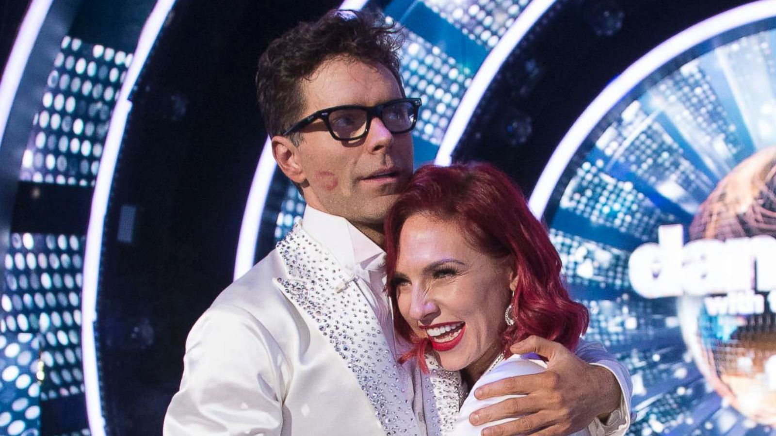 PHOTO: Bobby Bones and Sharna Burgess react after winning the trophy on the season finale of "Dancing with the Stars," Nov. 19, 2018.