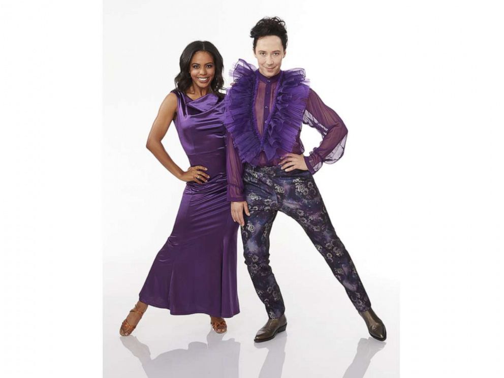 PHOTO: "Dancing with the Stars" stars Britt Stewart and Johnny Weir.