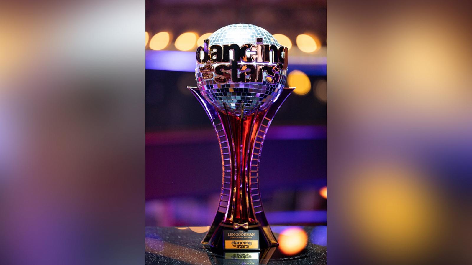 PHOTO: In a series first, the finale episode will have five couples competing for a chance at winning the coveted "Len Goodman Mirrorball Trophy."